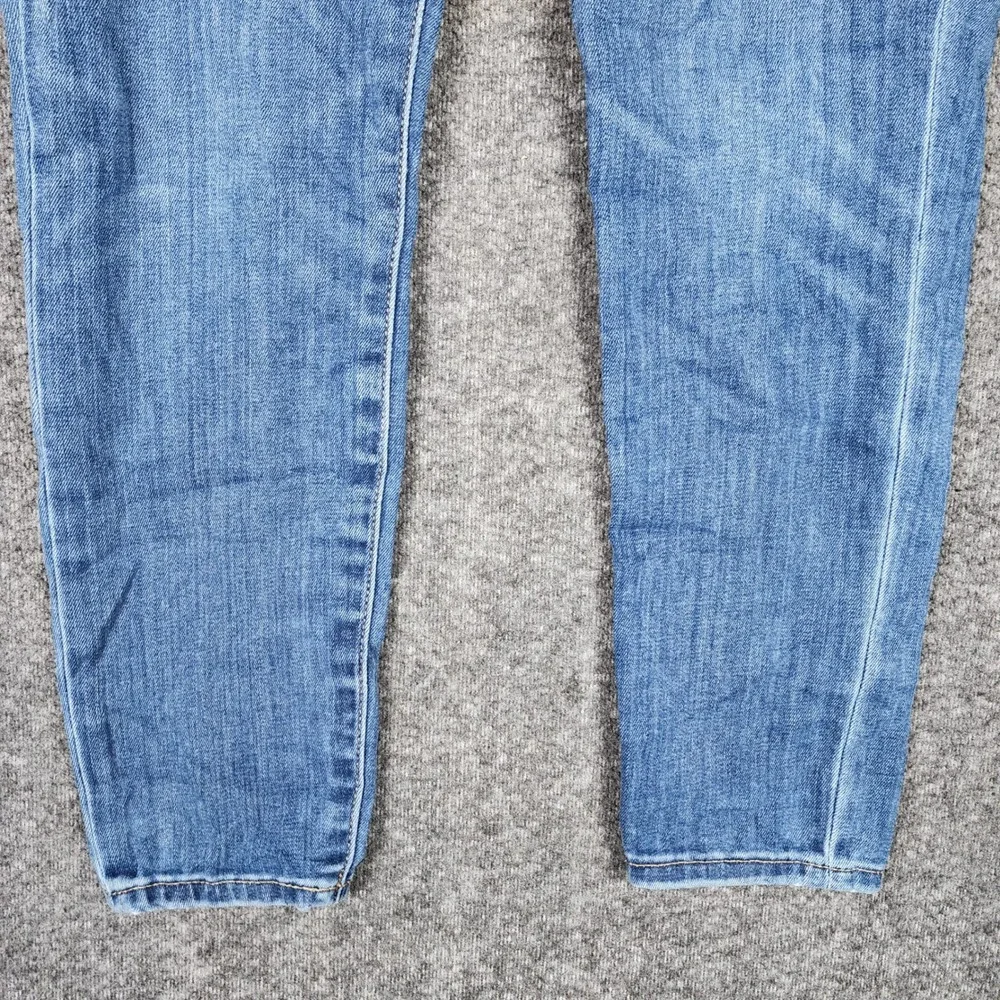 Lucky Brand Jeans Womens 00/24 Ava Crop Blue Mid Rise Stretch Denim EUC